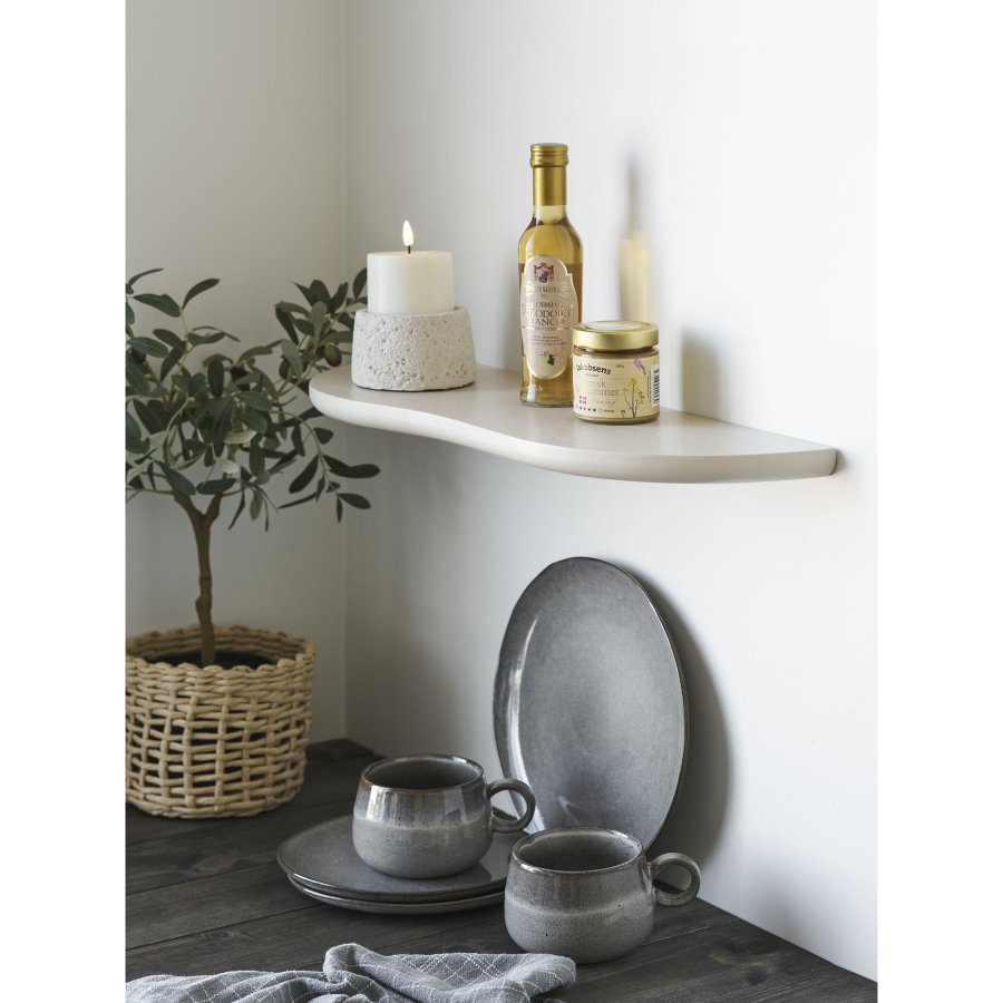 HOUSE NORDIC Botta v&auml;gghylla, rektangul&auml;r - beige MDF