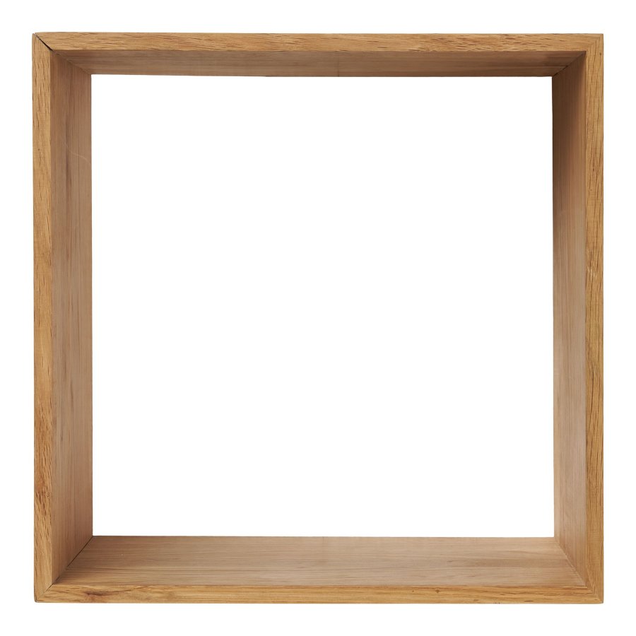 HOUSE NORDIC Lattoon v&auml;gghylla, fyrkantig - naturf&auml;rgad ek (30x30)