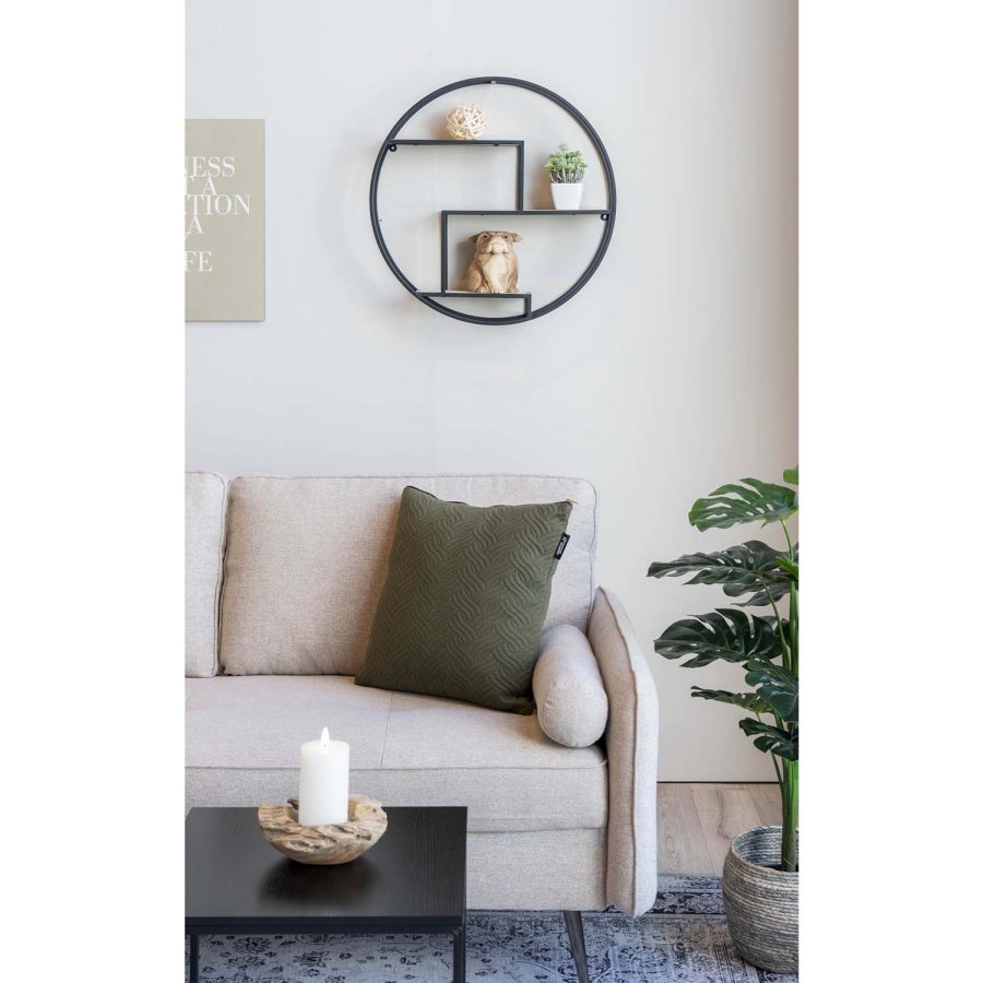 HOUSE NORDIC Genk vegghylle - sort stl