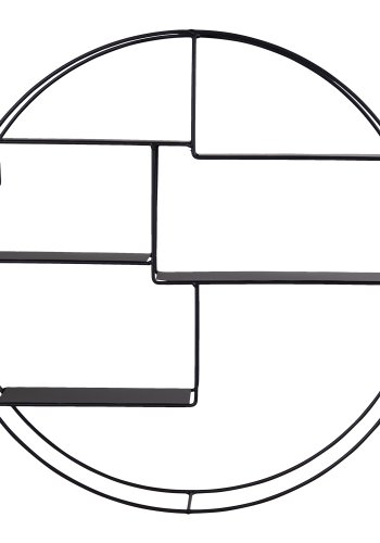 HOUSE NORDIC Genk vegghylle - sort stl