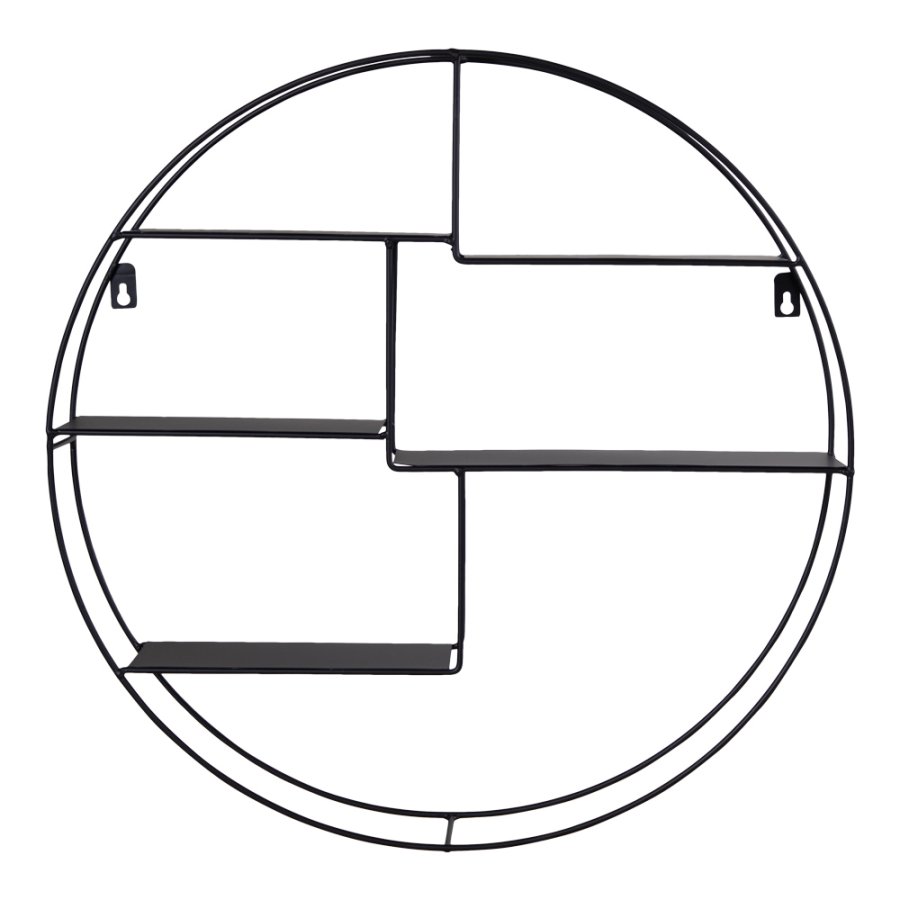 HOUSE NORDIC Genk vegghylle - sort stl