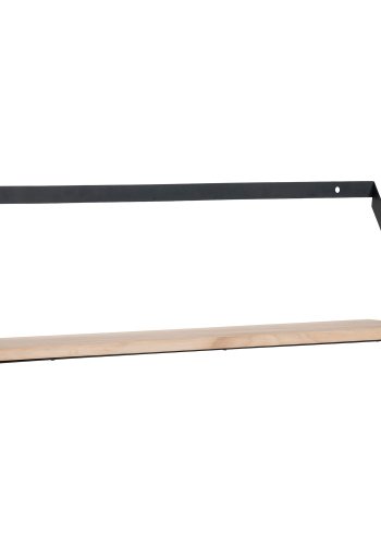 HOUSE NORDIC Basel Hylle - Vegghylle, stl, furu 55x14x18 cm