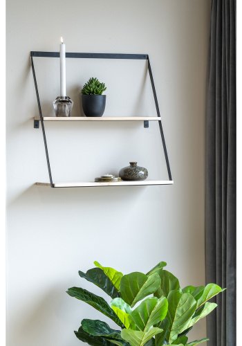 HOUSE NORDIC Bern vegghylle - Vegghylle, stl, furu 50x21x52 cm