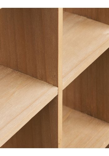 HOUSE NORDIC V&auml;gghylla i moss, fyrkantig - naturlig furu (46x46)