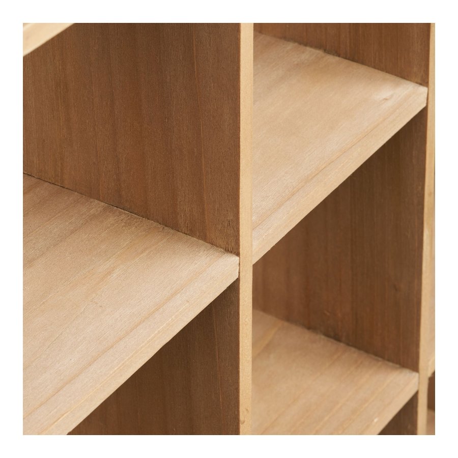 HOUSE NORDIC V&auml;gghylla i moss, fyrkantig - naturlig furu (46x46)