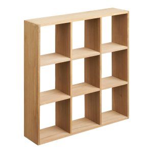 HOUSE NORDIC V&auml;gghylla i moss, fyrkantig - naturlig furu (46x46)