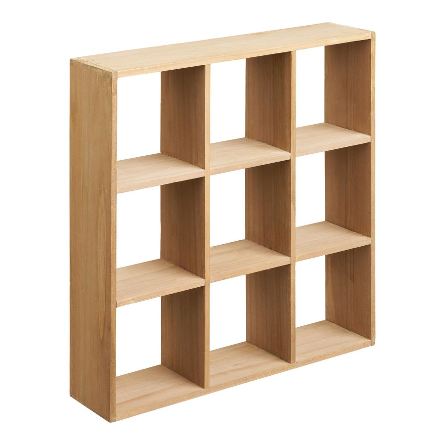 HOUSE NORDIC V&auml;gghylla i moss, fyrkantig - naturlig furu (46x46)