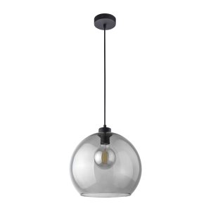 TK Cubus loftlampe - grafit glas og sort metal