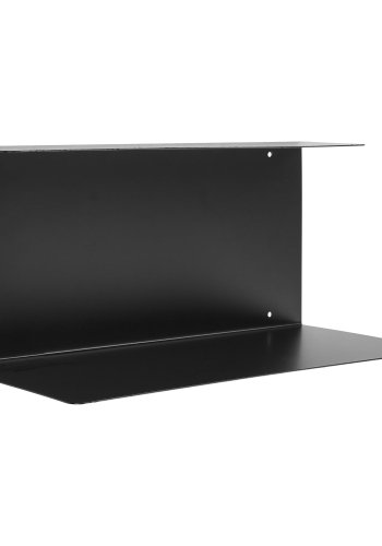 HOUSE NORDIC Liten vegghylle, rektangulr - svart stl (40x18x18)