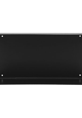 HOUSE NORDIC Liten vegghylle, rektangulr - svart stl (40x18x18)