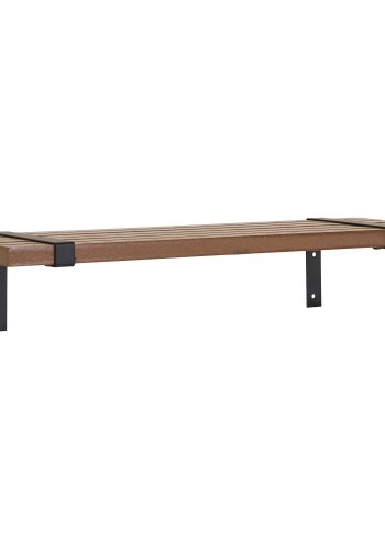 HOUSE NORDIC Luxor Vegghylle - Vegghylle, askefiner/metall, naturlig/svart<br>50x15x10 cm