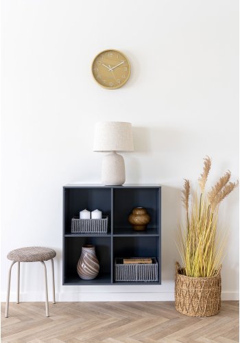 HOUSE NORDIC Horne vegghylle, m. 4 rom, firkantet - mrkegr MDF (69x30x69)