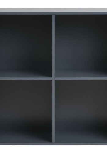 HOUSE NORDIC Horne vegghylle, m. 4 rom, firkantet - mrkegr MDF (69x30x69)