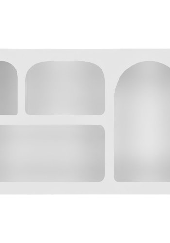 HOUSE NORDIC Bryne vegghylle, med 4 rom - hvit MDF (40x13x60)