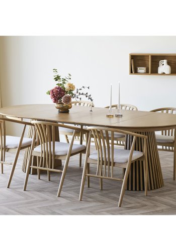 HOUSE NORDIC Oshawa v&auml;gghylla, rektangul&auml;r - naturlig ekfaner (30x20)