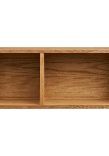 HOUSE NORDIC Oshawa v&auml;gghylla, rektangul&auml;r - naturlig ekfaner (30x20)