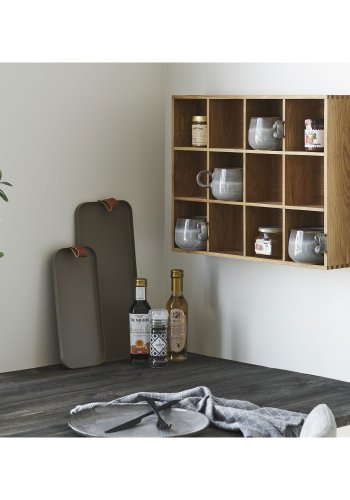 HOUSE NORDIC Soria v&auml;gghylla, rektangul&auml;r - naturlig ekfaner och ek (51x39)