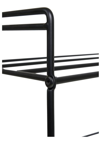 HOUSE NORDIC Swansea skohylle, med 3 hyller - svart stl (49,5x25x60)