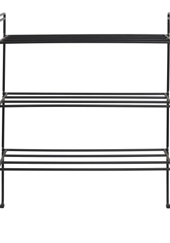 HOUSE NORDIC Swansea skohylle, med 3 hyller - svart stl (49,5x25x60)