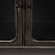DUTCHBONE Denza Sideboard, mit 2 Glastüren und 1 Regal – schwarzes Eisen