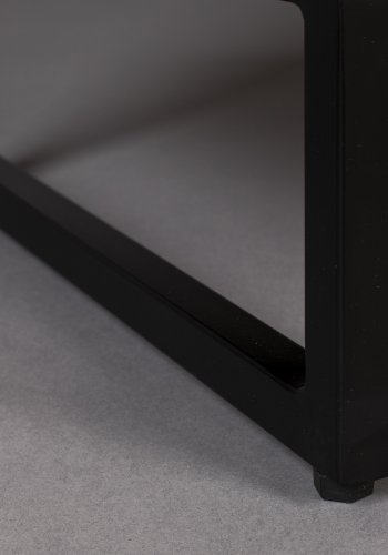 DUTCHBONE Saroo TV-bord, m. 2 drer og 1 hylle - brunt mangotre og stl (140x40)