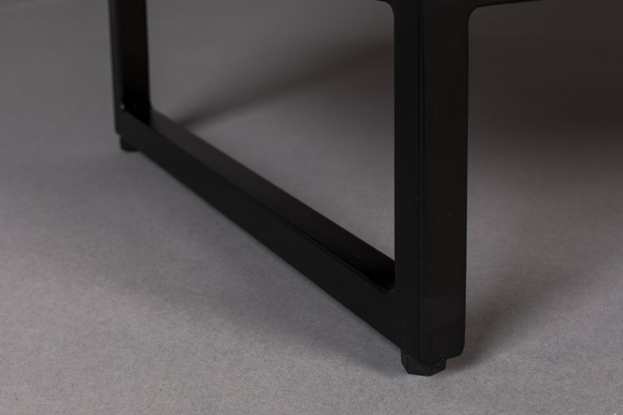 DUTCHBONE Saroo TV-bord, m. 2 drer og 1 hylle - brunt mangotre og stl (140x40)