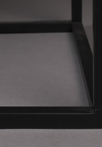 DUTCHBONE Boli skjenk, hy, m. 4 drer og 2 hyller - glass og sort jern