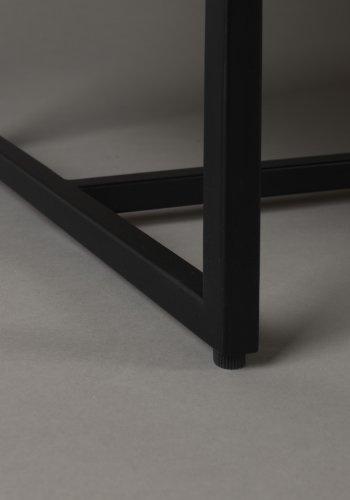 DUTCHBONE Klasse skjenk, hy, m. 2 drer og 3 skuffer - naturlig fiskebein eik og sort stl