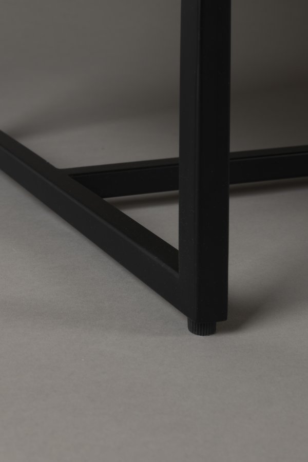 DUTCHBONE Klasse skjenk, hy, m. 2 drer og 3 skuffer - naturlig fiskebein eik og sort stl