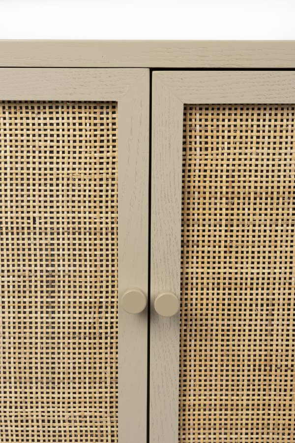  White Label Living WHITE LABEL LIVING Amaya skjenk, m. 2 drer og 2 skuffer - rotting og beige MDst