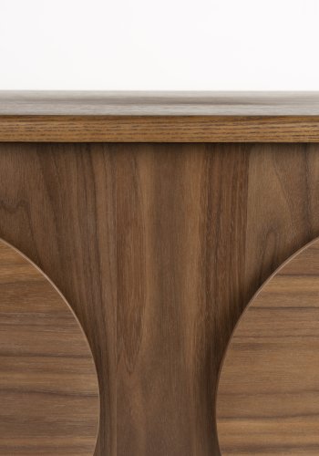 ZUIVER Groove skjenk, m. 2 drer - brun valntt finish og ask