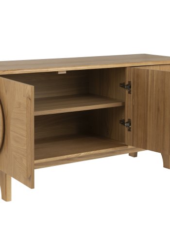 ZUIVER Groove skjenk, m. 3 drer - naturlig eikefiner