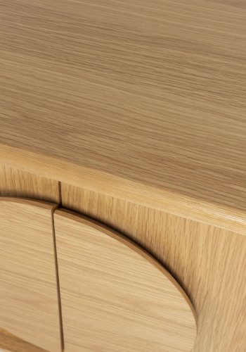 ZUIVER Groove skjenk, m. 2 drer - naturlig eikefiner