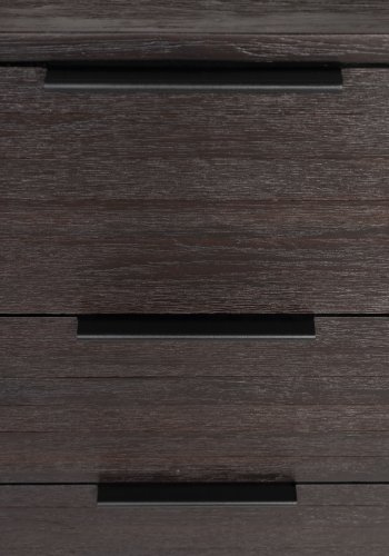 WHITE LABEL LIVING Webster skjenk Hy, m. 2 drer og 3 skuffer - brun gjenvunnet teak og jern