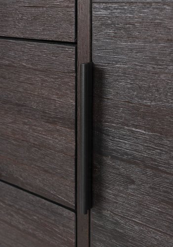 WHITE LABEL LIVING Webster skjenk Hy, m. 2 drer og 3 skuffer - brun gjenvunnet teak og jern