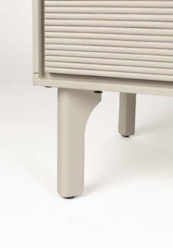 ZUIVER Morgenskjenk, m. 2 drer og 2 hyller - gr rotting/MDF/akasietre