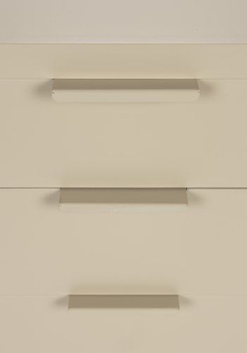 WHITE LABEL LIVING Kos skjenk, med 2 drer og 3 skuffer - beige MDF og metall