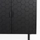 WHITE LABEL LIVING Linc hy skjenk, m. 3 drer - svart gran og svart jern