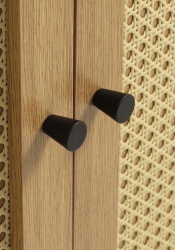 Pensacola sknk, m. 3 lger og 2 hylder - natur eg melamin og polyrattan