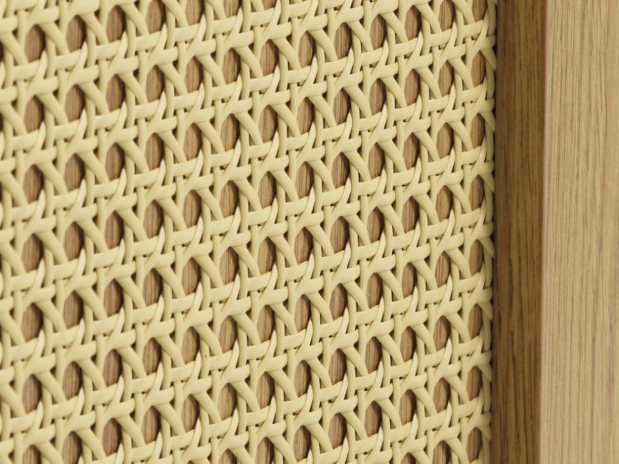 Pensacola sknk, m. 3 lger og 2 hylder - natur eg melamin og polyrattan