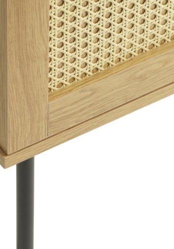 Pensacola sknk, m. 3 lger og 2 hylder - natur eg melamin og polyrattan