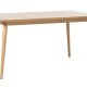 Barrali spisebord, m. uttrekkbar - naturlig eikefiner og eiketre (90x150)