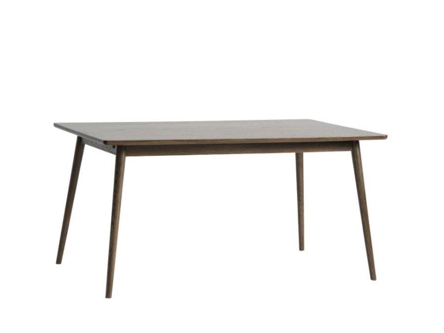 Barrali spisebord, m. uttrekkbar - rkt eikefiner og eiketre (90x150)