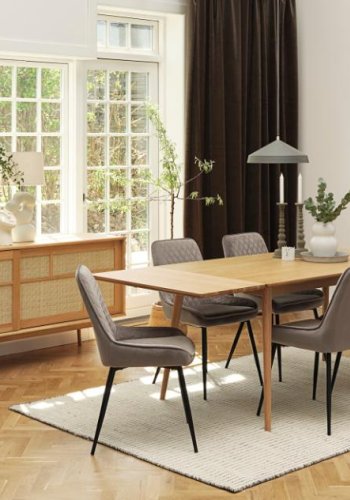 Barrali tilleggsplate - naturlig eikefiner (90x45)