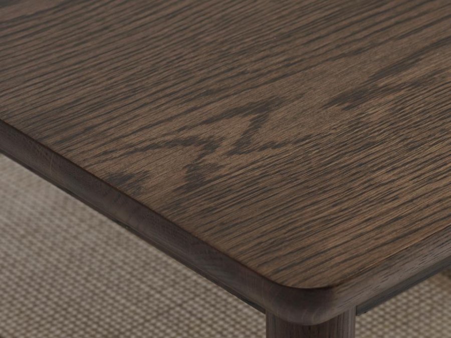 Barrali soffbord, med 1 hylla - rotting och r�kf�rgad ekfan�r/ek (60x120)