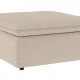 ROWICO Rawlins fotskammel lys beige stoff Sandra #903 (c2)