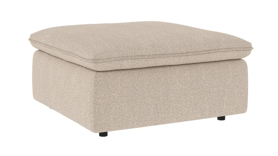 ROWICO Rawlins fotskammel lys beige stoff Sandra #903 (c2)