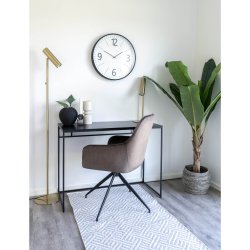 HOUSE NORDIC Biel v�gur, rund - hvid og sort, glas og plastik (�51) - HOUSE NORDIC 