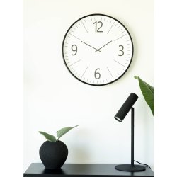 HOUSE NORDIC Biel v�gur, rund - hvid og sort, glas og plastik (�51) - HOUSE NORDIC 