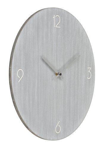 HOUSE NORDIC Ravenna veggklokke, stillegende, rund - lys gr MDF (40)